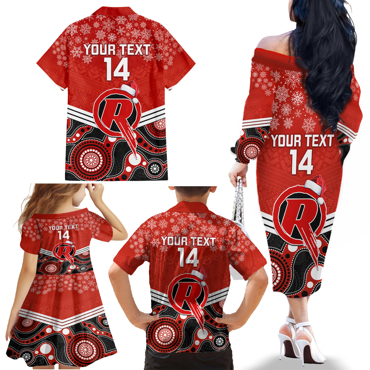 custom-melbourne-renegades-cricket-christmas-family-matching-off-shoulder-long-sleeve-dress-and-hawaiian-shirt-merry-xmas-2023-indigenous-art