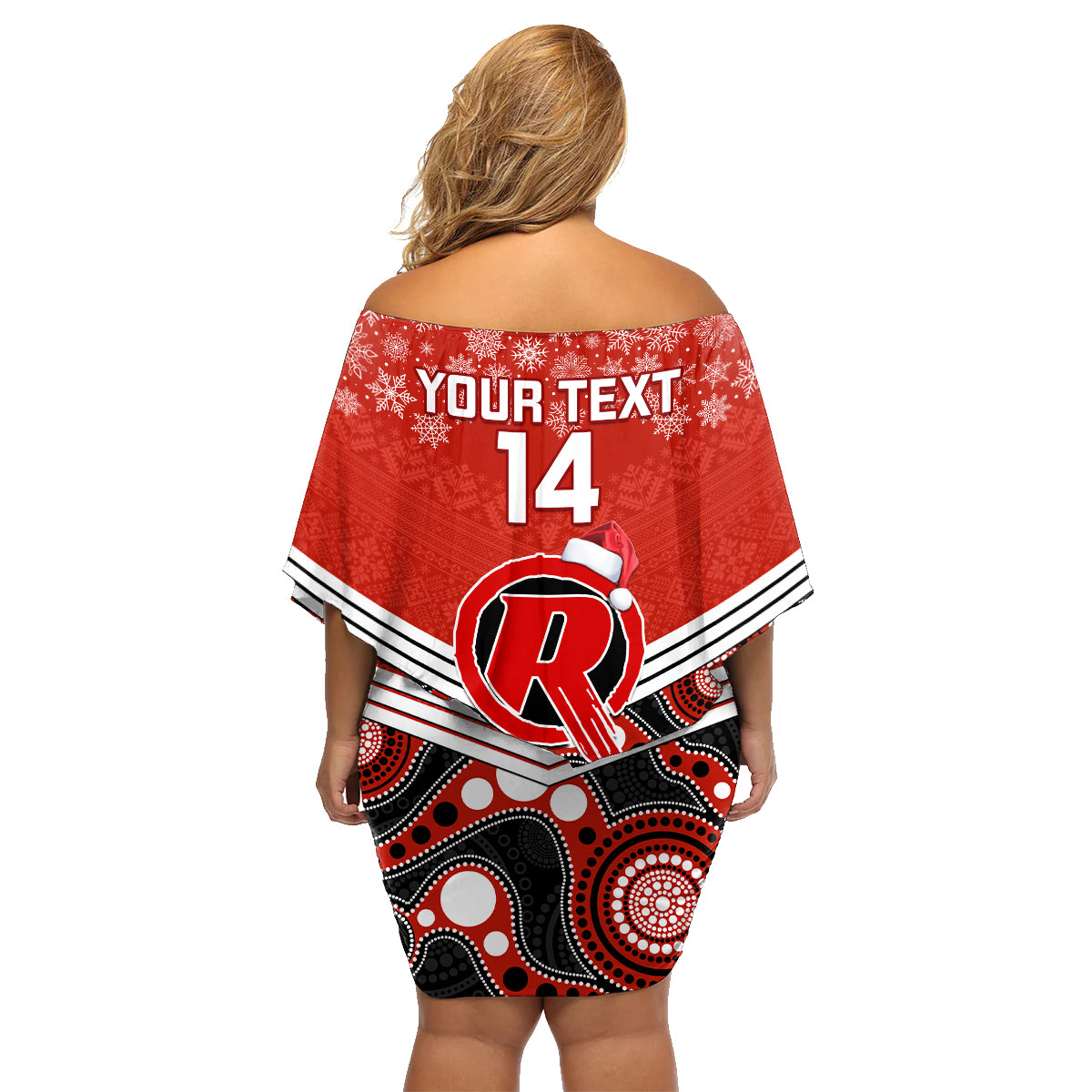 custom-melbourne-renegades-cricket-christmas-family-matching-off-shoulder-short-dress-and-hawaiian-shirt-merry-xmas-2023-indigenous-art