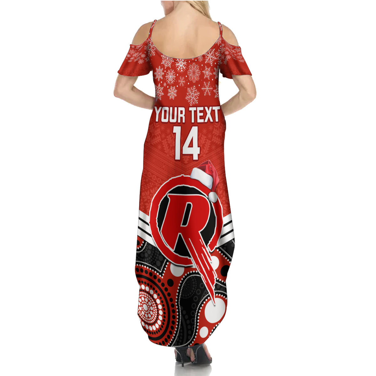 custom-melbourne-renegades-cricket-christmas-family-matching-summer-maxi-dress-and-hawaiian-shirt-merry-xmas-2023-indigenous-art