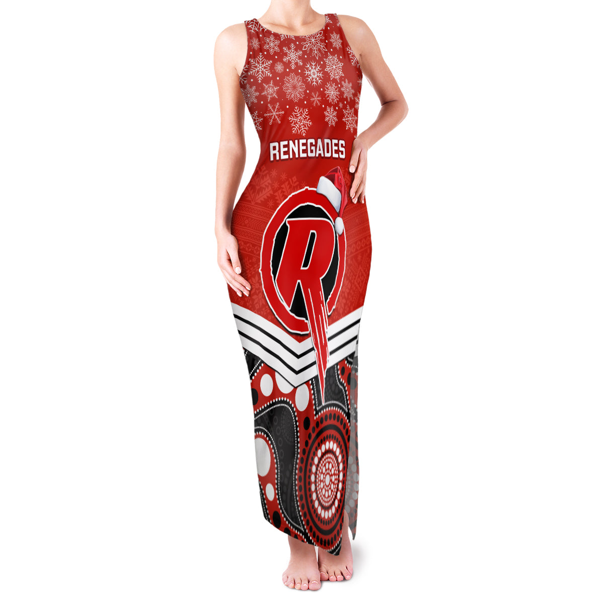 custom-melbourne-renegades-cricket-christmas-family-matching-tank-maxi-dress-and-hawaiian-shirt-merry-xmas-2023-indigenous-art