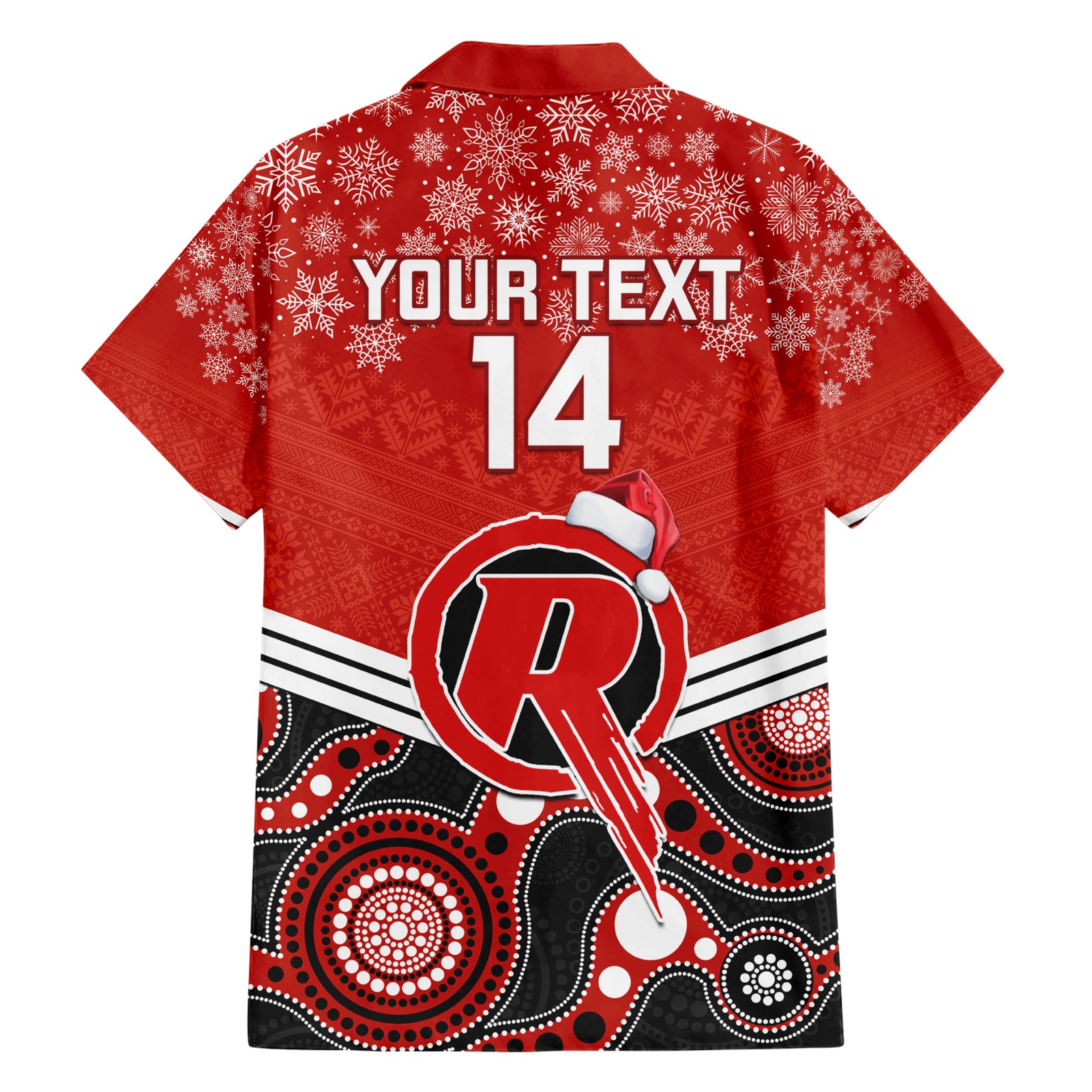 Custom Melbourne Renegades Cricket Christmas Hawaiian Shirt Merry Xmas 2023 Indigenous Art - Vibe Hoodie Shop