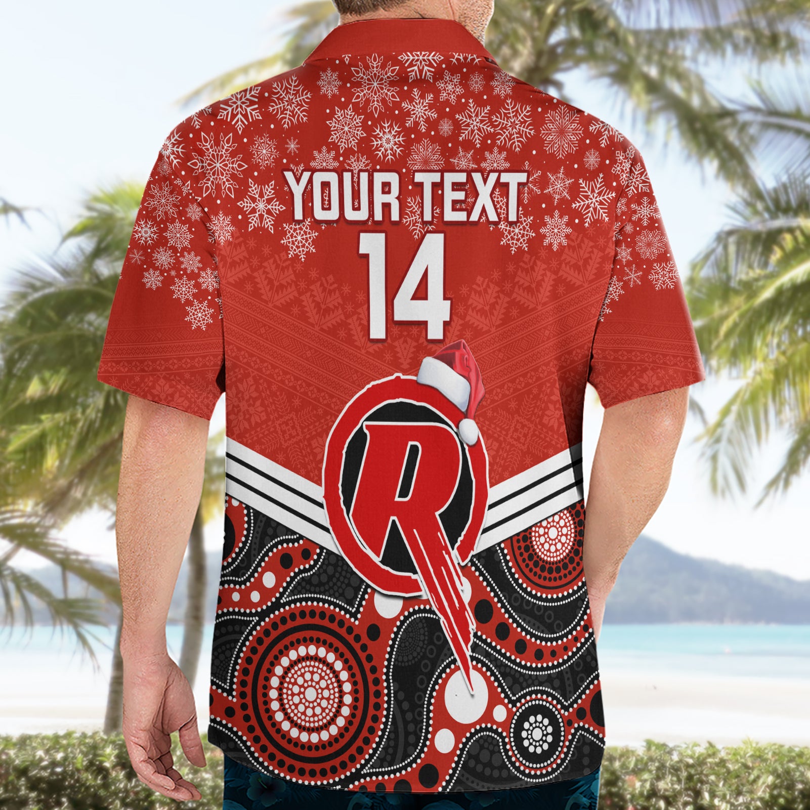 Custom Melbourne Renegades Cricket Christmas Hawaiian Shirt Merry Xmas 2023 Indigenous Art - Vibe Hoodie Shop