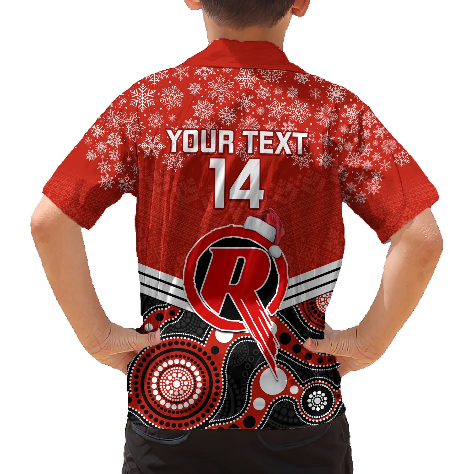 Custom Melbourne Renegades Cricket Christmas Hawaiian Shirt Merry Xmas 2023 Indigenous Art - Vibe Hoodie Shop