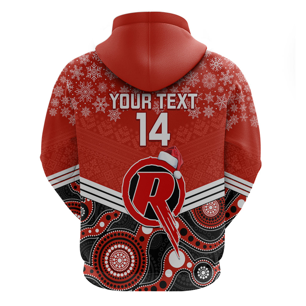 Custom Melbourne Renegades Cricket Christmas Hoodie Merry Xmas 2023 Indigenous Art - Vibe Hoodie Shop