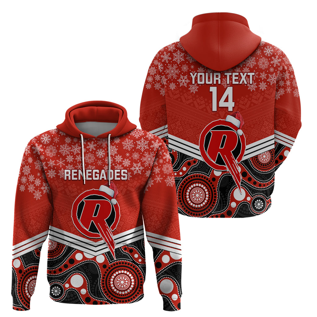 Custom Melbourne Renegades Cricket Christmas Hoodie Merry Xmas 2023 Indigenous Art - Vibe Hoodie Shop