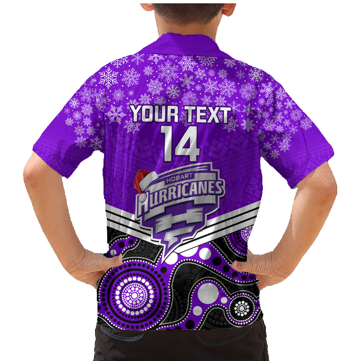 custom-hobart-hurricanes-cricket-christmas-family-matching-mermaid-dress-and-hawaiian-shirt-merry-xmas-2023-indigenous-art