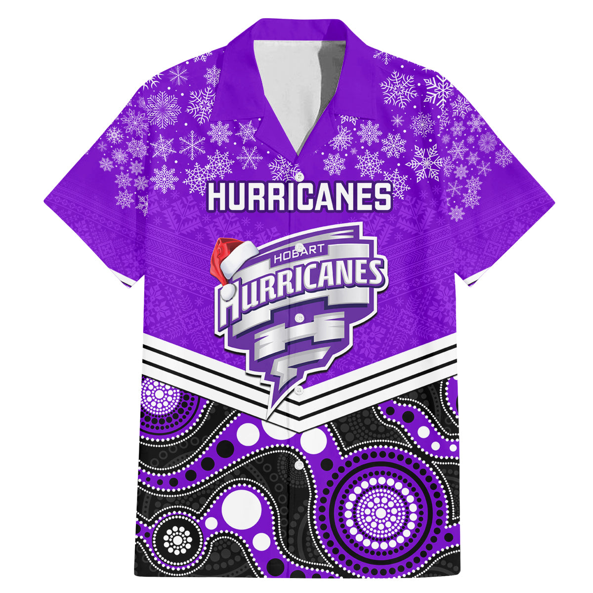 custom-hobart-hurricanes-cricket-christmas-family-matching-mermaid-dress-and-hawaiian-shirt-merry-xmas-2023-indigenous-art