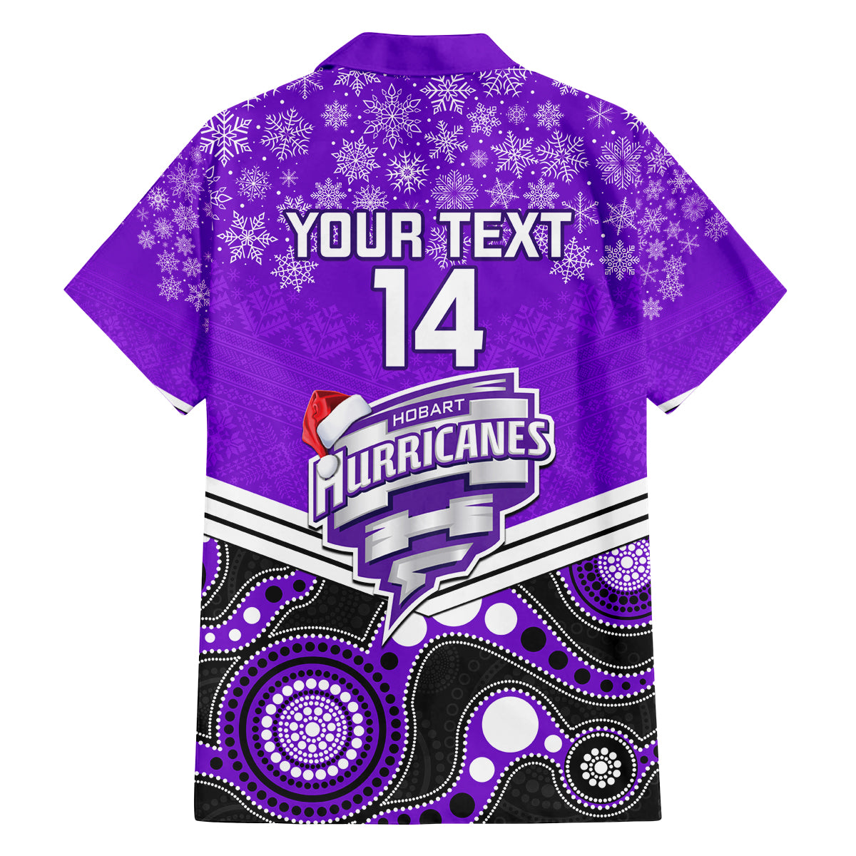 custom-hobart-hurricanes-cricket-christmas-family-matching-off-shoulder-long-sleeve-dress-and-hawaiian-shirt-merry-xmas-2023-indigenous-art