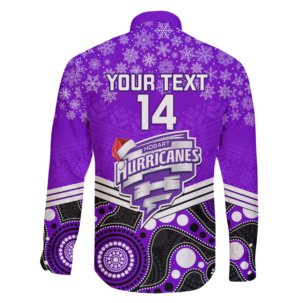 custom-hobart-hurricanes-cricket-christmas-family-matching-off-shoulder-long-sleeve-dress-and-hawaiian-shirt-merry-xmas-2023-indigenous-art