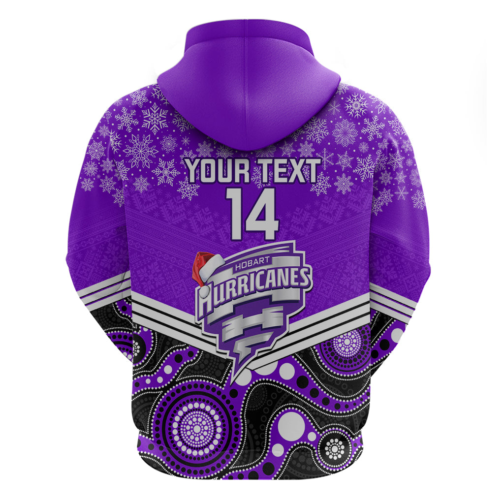 Custom Hobart Hurricanes Cricket Christmas Hoodie Merry Xmas 2023 Indigenous Art - Vibe Hoodie Shop