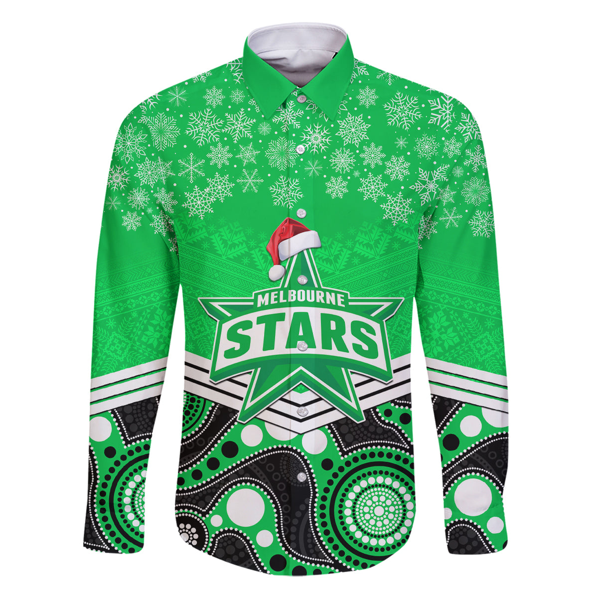 custom-melbourne-stars-cricket-christmas-family-matching-long-sleeve-bodycon-dress-and-hawaiian-shirt-merry-xmas-2023-indigenous-art