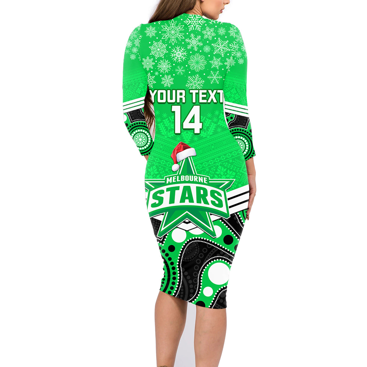 custom-melbourne-stars-cricket-christmas-family-matching-long-sleeve-bodycon-dress-and-hawaiian-shirt-merry-xmas-2023-indigenous-art