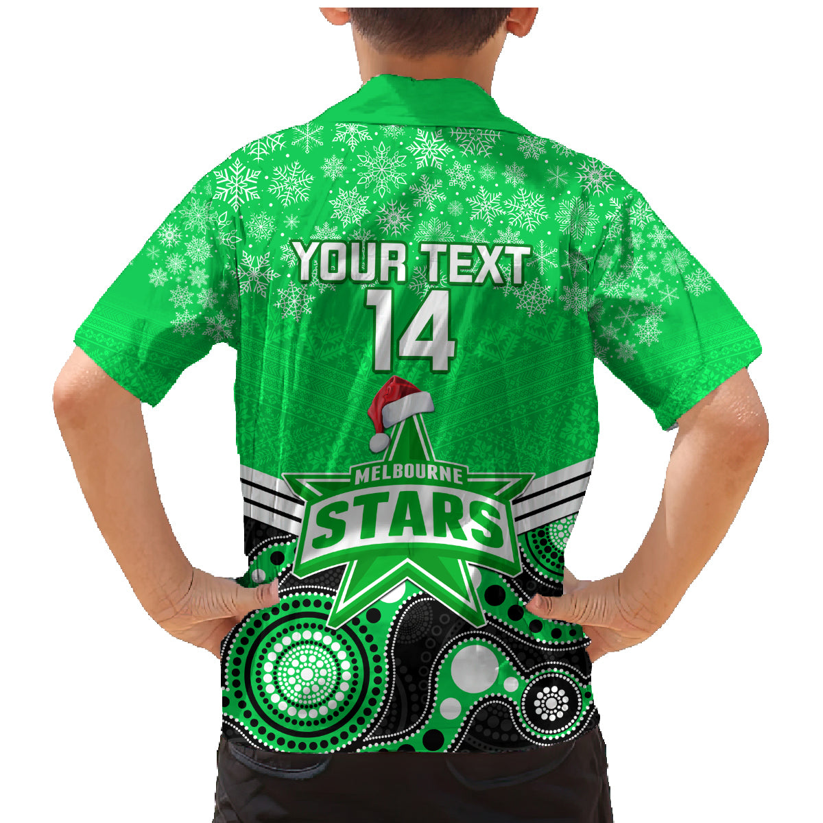 custom-melbourne-stars-cricket-christmas-family-matching-mermaid-dress-and-hawaiian-shirt-merry-xmas-2023-indigenous-art