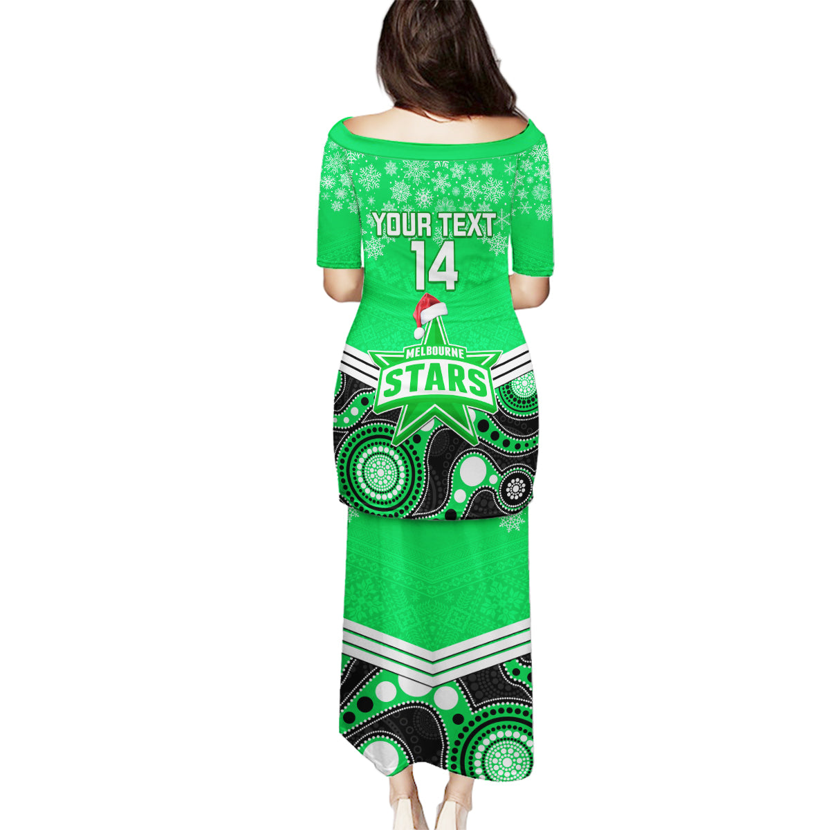 custom-melbourne-stars-cricket-christmas-family-matching-puletasi-dress-and-hawaiian-shirt-merry-xmas-2023-indigenous-art