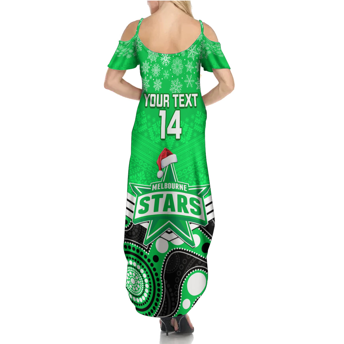 custom-melbourne-stars-cricket-christmas-family-matching-summer-maxi-dress-and-hawaiian-shirt-merry-xmas-2023-indigenous-art