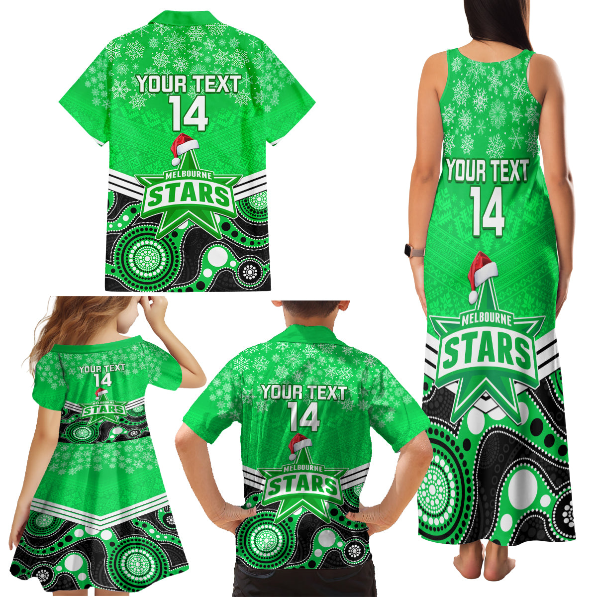 custom-melbourne-stars-cricket-christmas-family-matching-tank-maxi-dress-and-hawaiian-shirt-merry-xmas-2023-indigenous-art