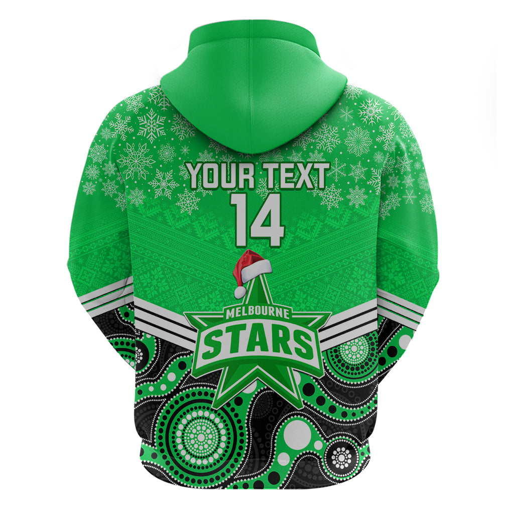 Custom Melbourne Stars Cricket Christmas Hoodie Merry Xmas 2023 Indigenous Art - Vibe Hoodie Shop