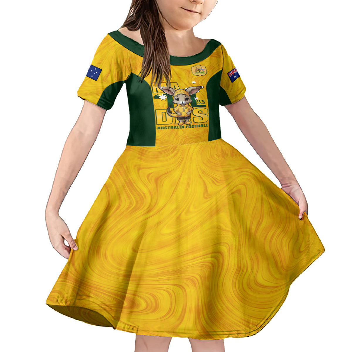 custom-matildas-family-matching-off-shoulder-maxi-dress-and-hawaiian-shirt-australian-cute-mascot-unique-gold-version