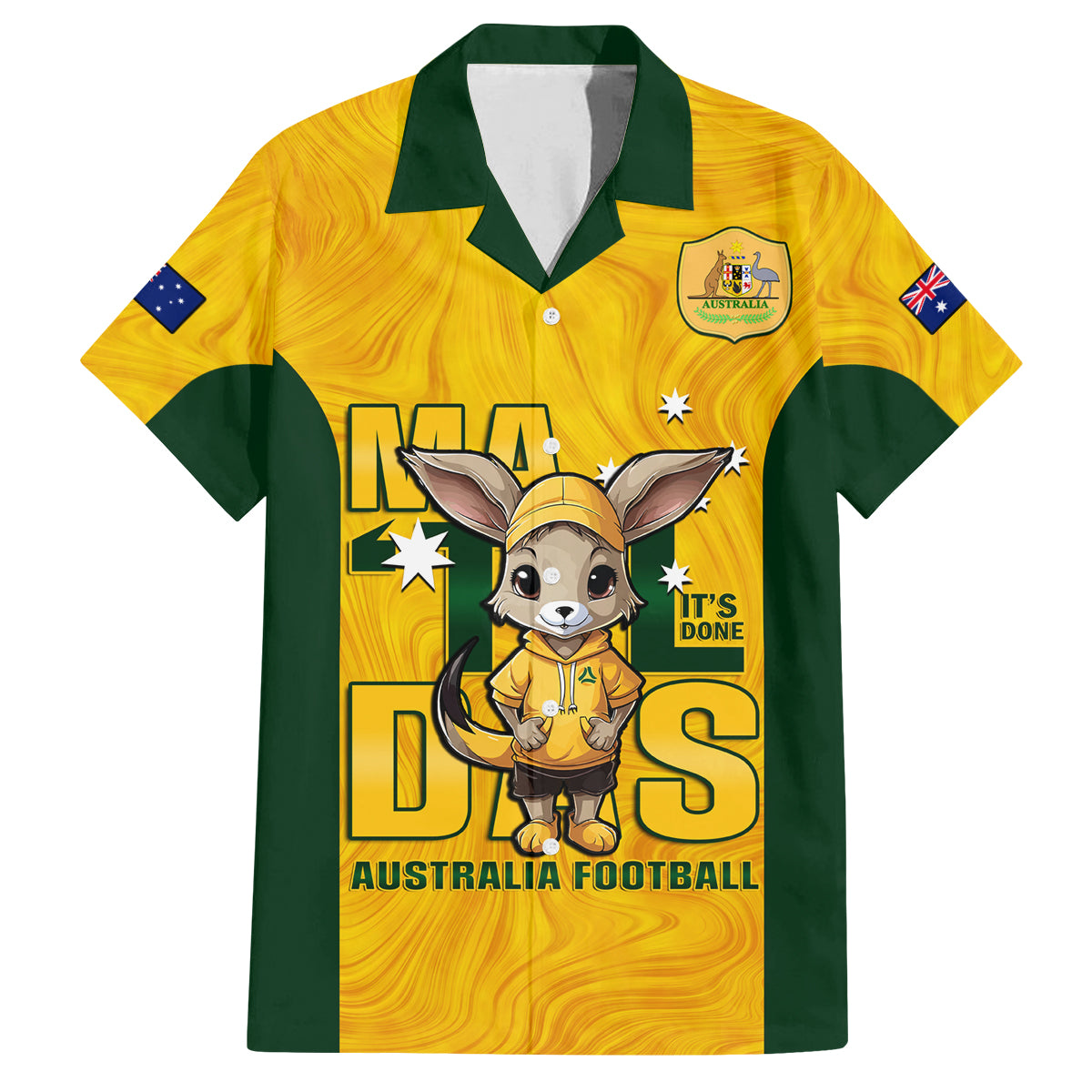 custom-matildas-family-matching-off-shoulder-maxi-dress-and-hawaiian-shirt-australian-cute-mascot-unique-gold-version