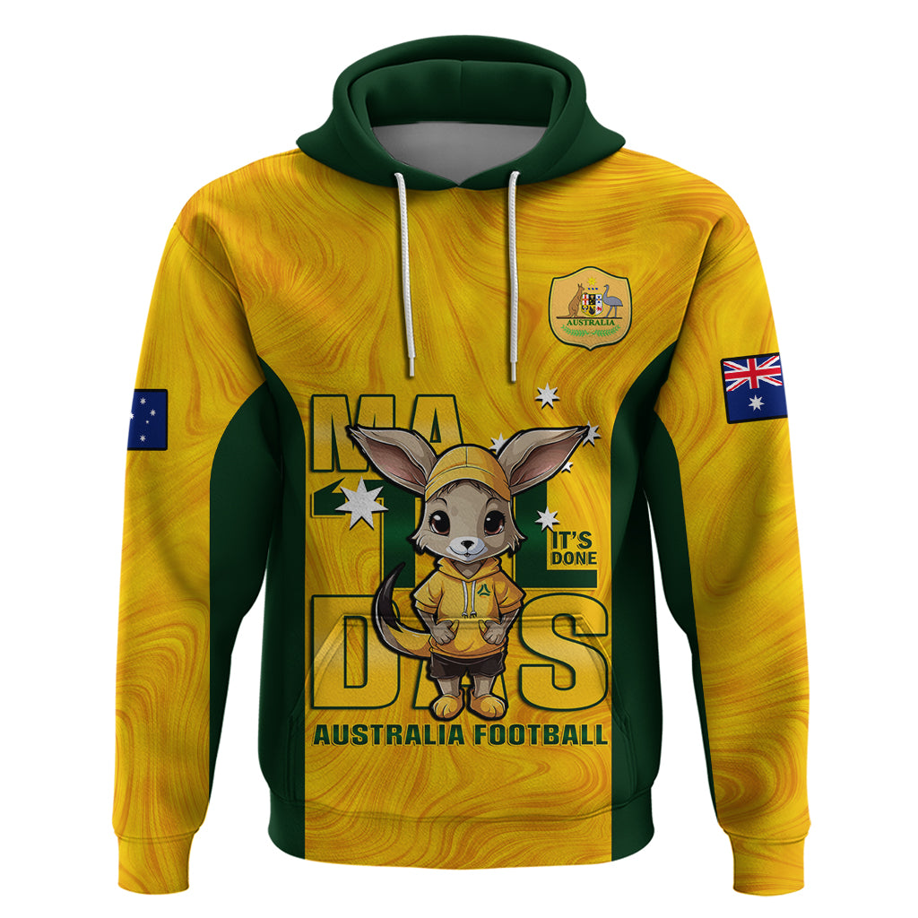 Custom Matildas Hoodie Australian Cute Mascot Unique Gold Version - Vibe Hoodie Shop