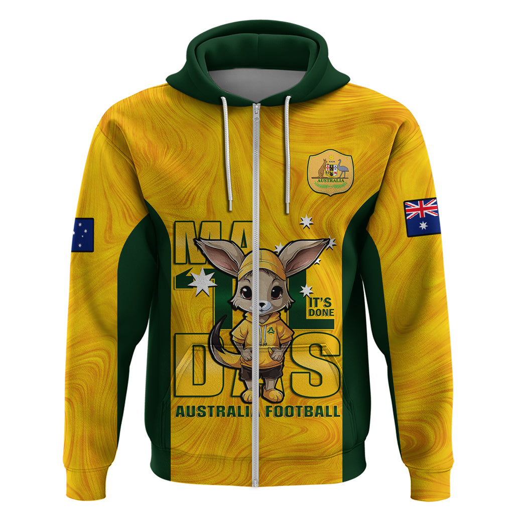 Custom Matildas Hoodie Australian Cute Mascot Unique Gold Version - Vibe Hoodie Shop