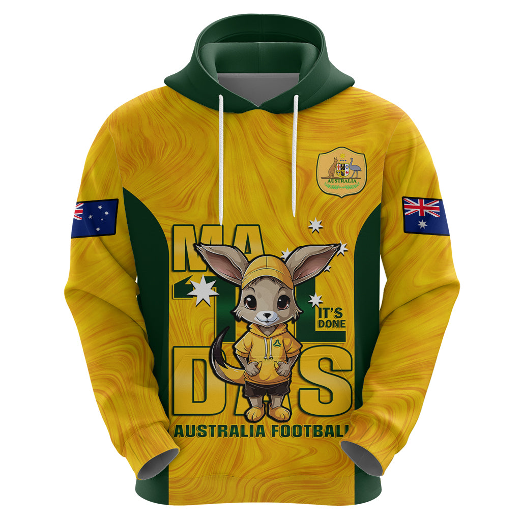 Custom Matildas Hoodie Australian Cute Mascot Unique Gold Version - Vibe Hoodie Shop