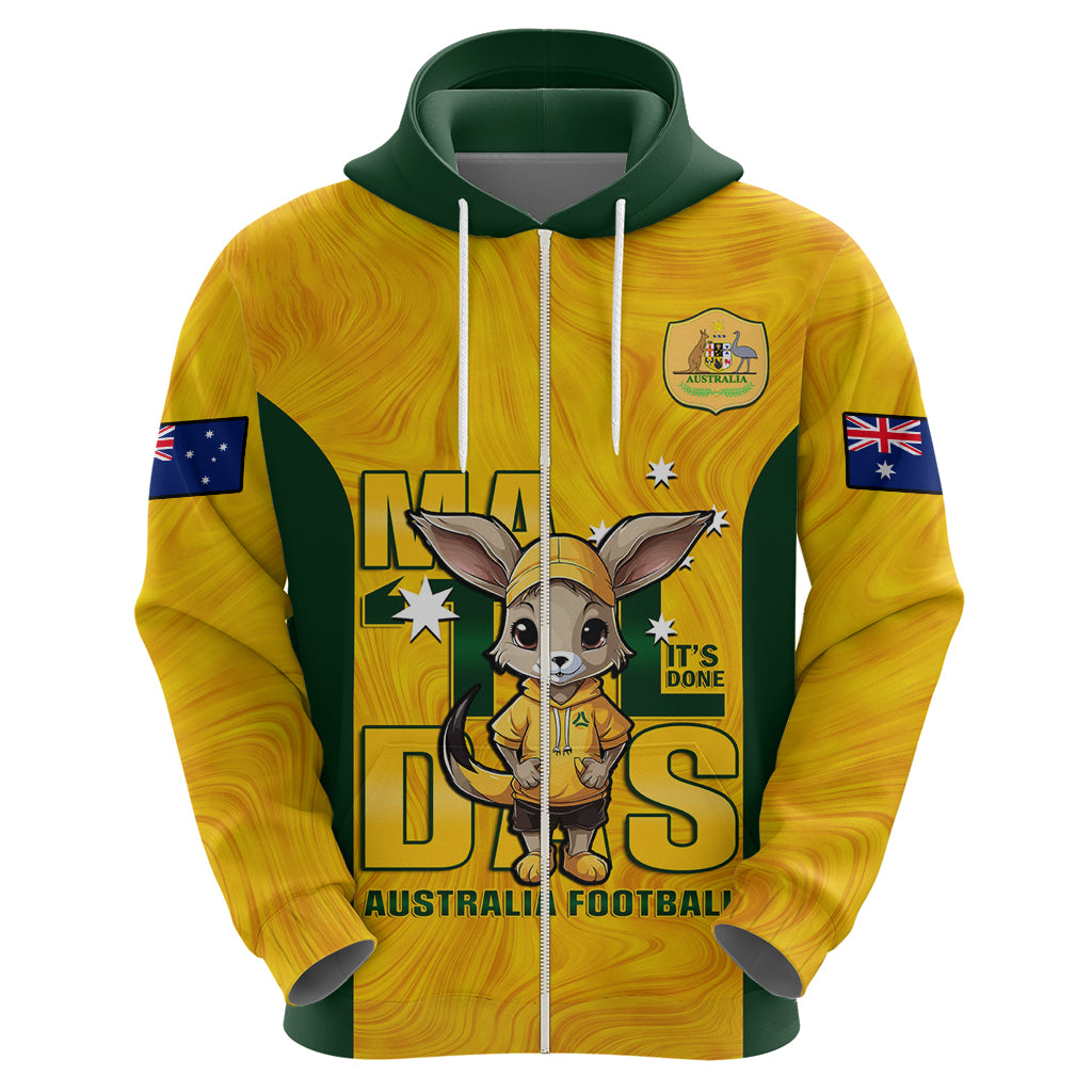 Custom Matildas Hoodie Australian Cute Mascot Unique Gold Version - Vibe Hoodie Shop