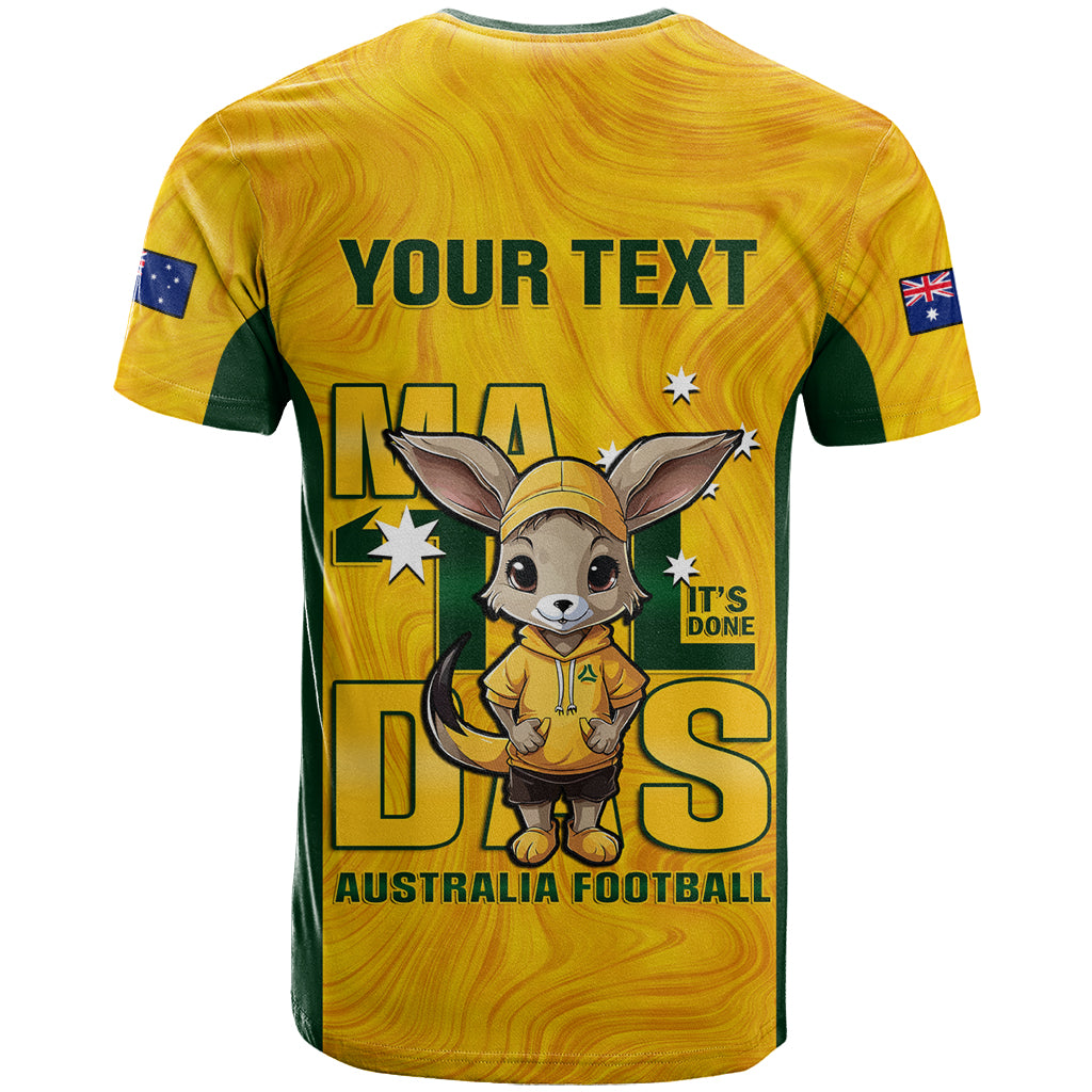 Custom Matildas T Shirt Australian Cute Mascot Unique Gold Version - Vibe Hoodie Shop