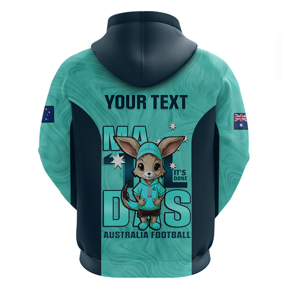 Custom Matildas Hoodie Australian Cute Mascot Unique Turquosie Version - Vibe Hoodie Shop