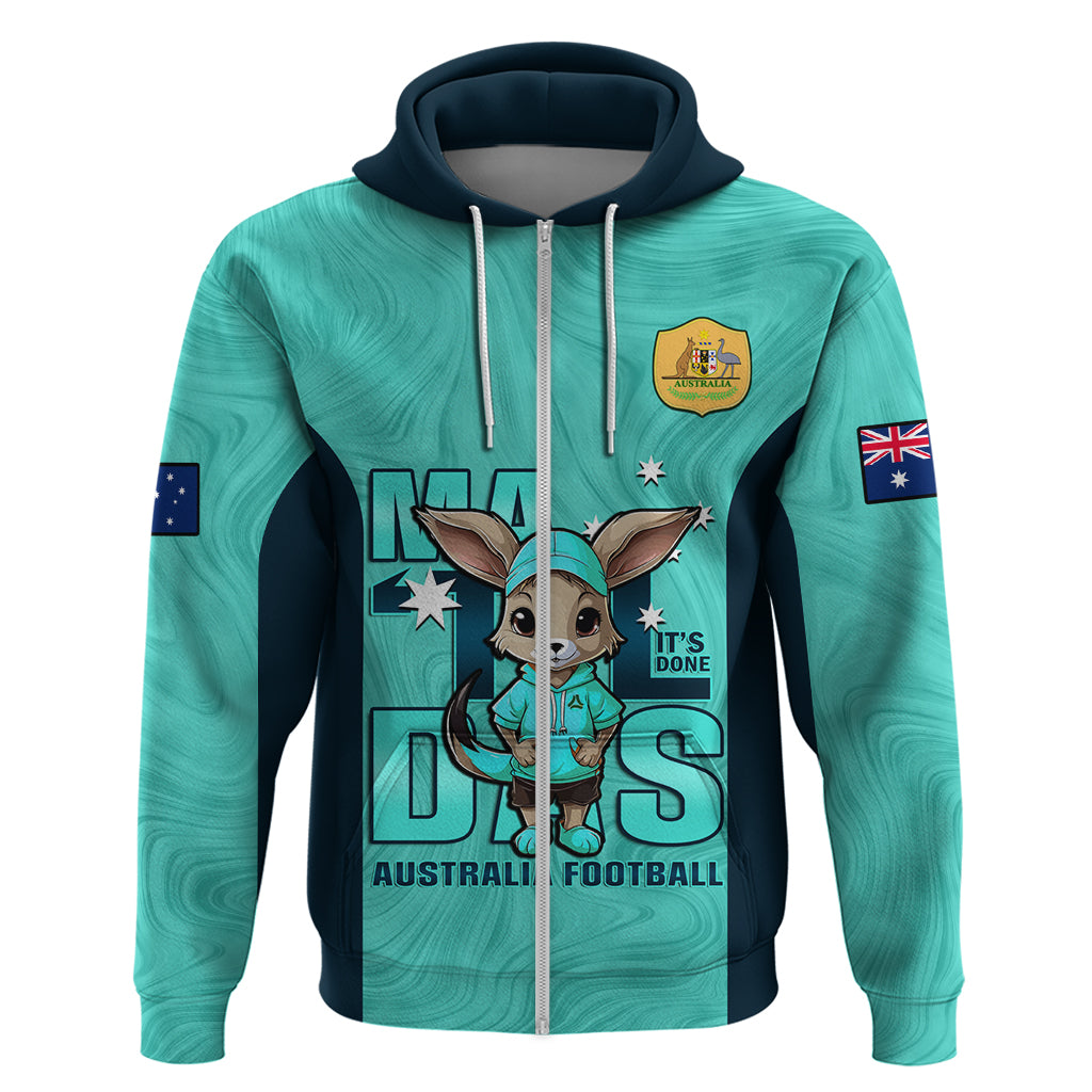 Custom Matildas Hoodie Australian Cute Mascot Unique Turquosie Version - Vibe Hoodie Shop