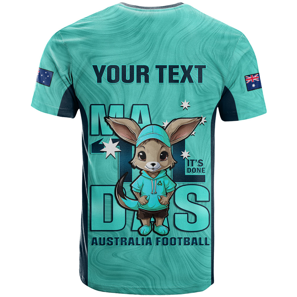 Custom Matildas T Shirt Australian Cute Mascot Unique Turquosie Version - Vibe Hoodie Shop