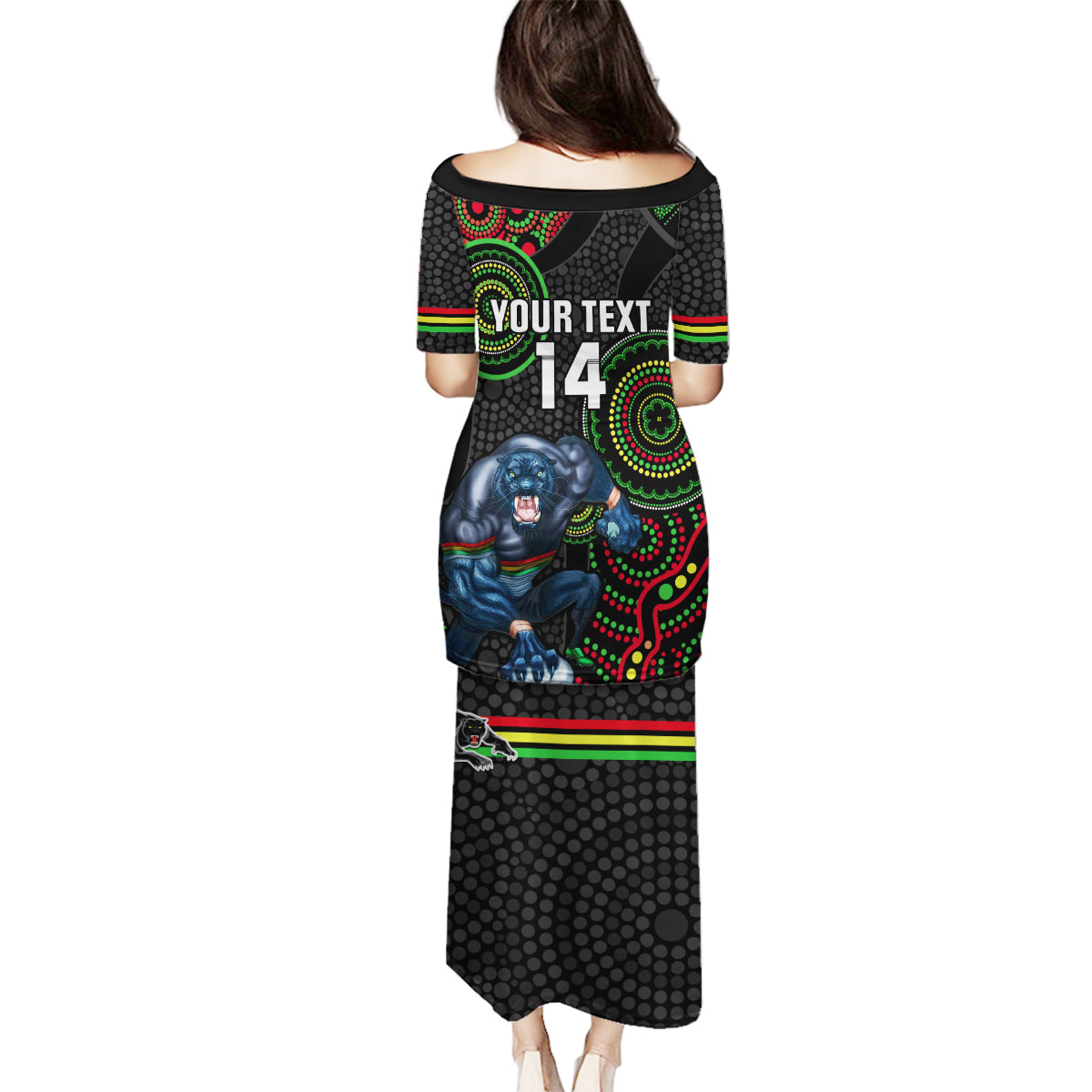 custom-nrl-panthers-family-matching-puletasi-dress-and-hawaiian-shirt-indigenous-penrith-dynamic-black-version