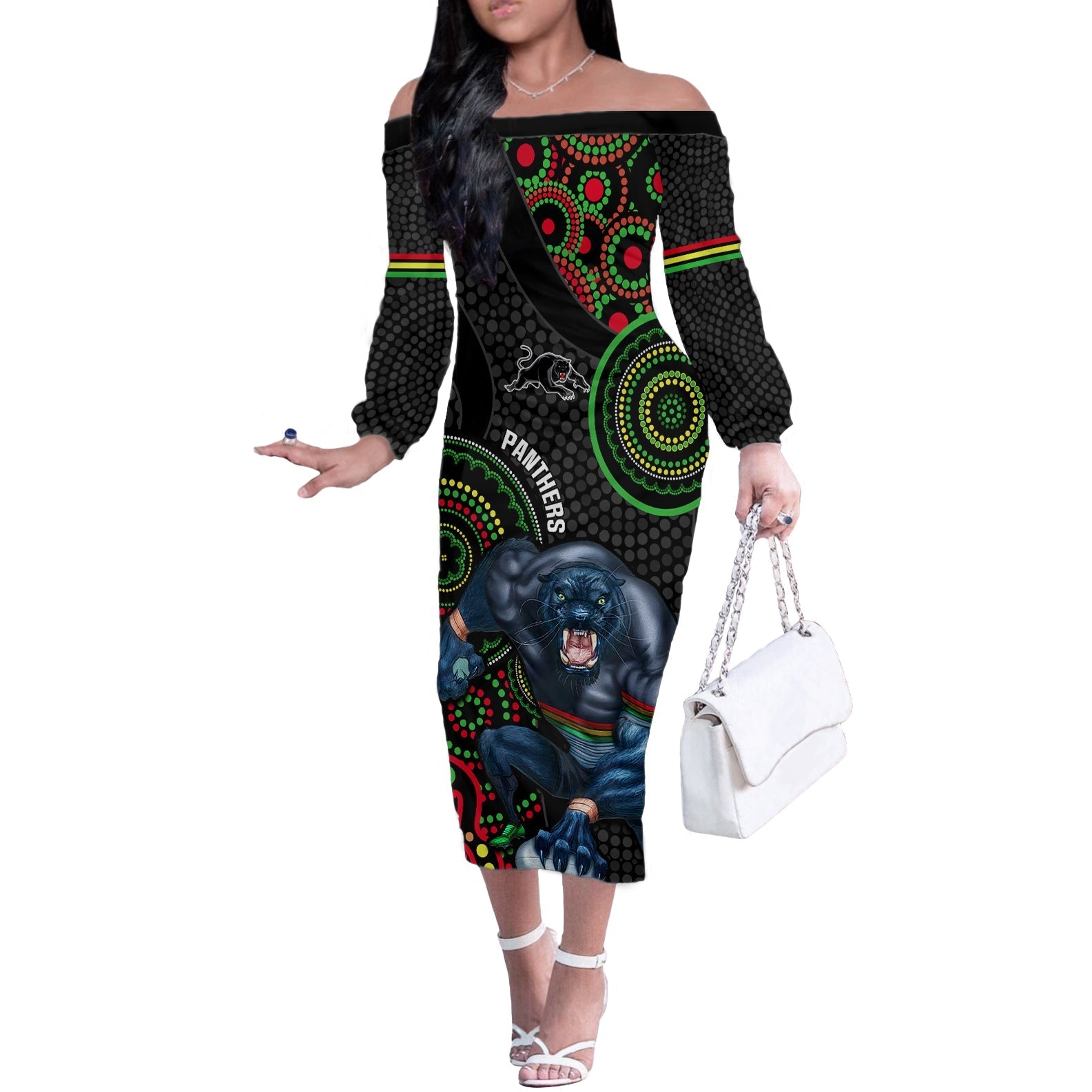 custom-nrl-panthers-off-the-shoulder-long-sleeve-dress-indigenous-penrith-dynamic-black-version