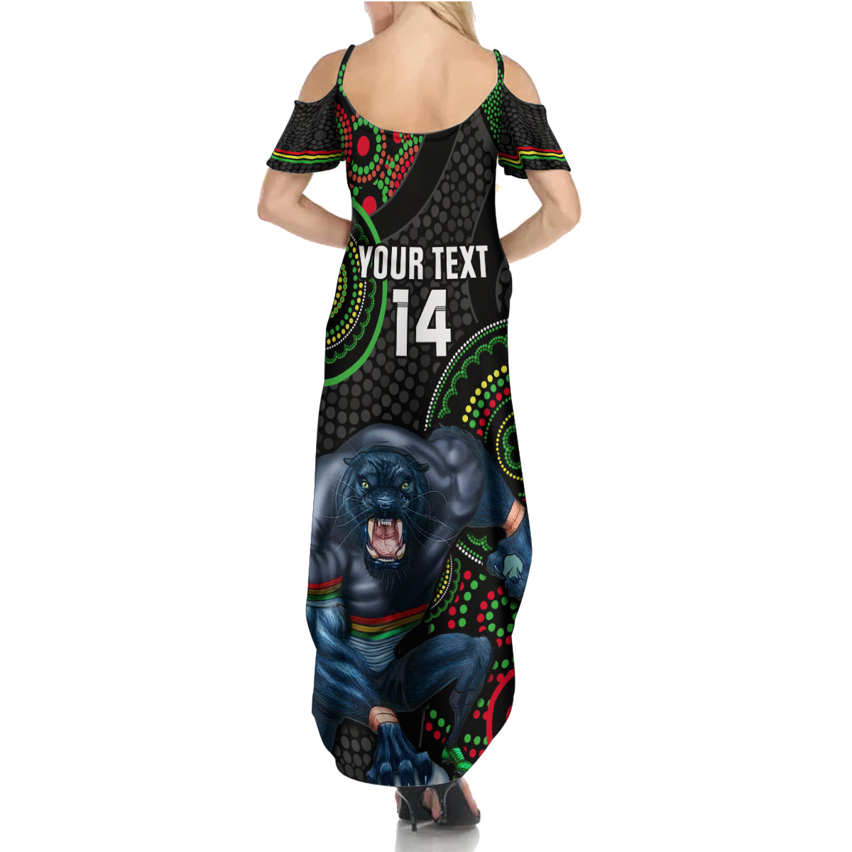 custom-nrl-panthers-summer-maxi-dress-indigenous-penrith-dynamic-black-version