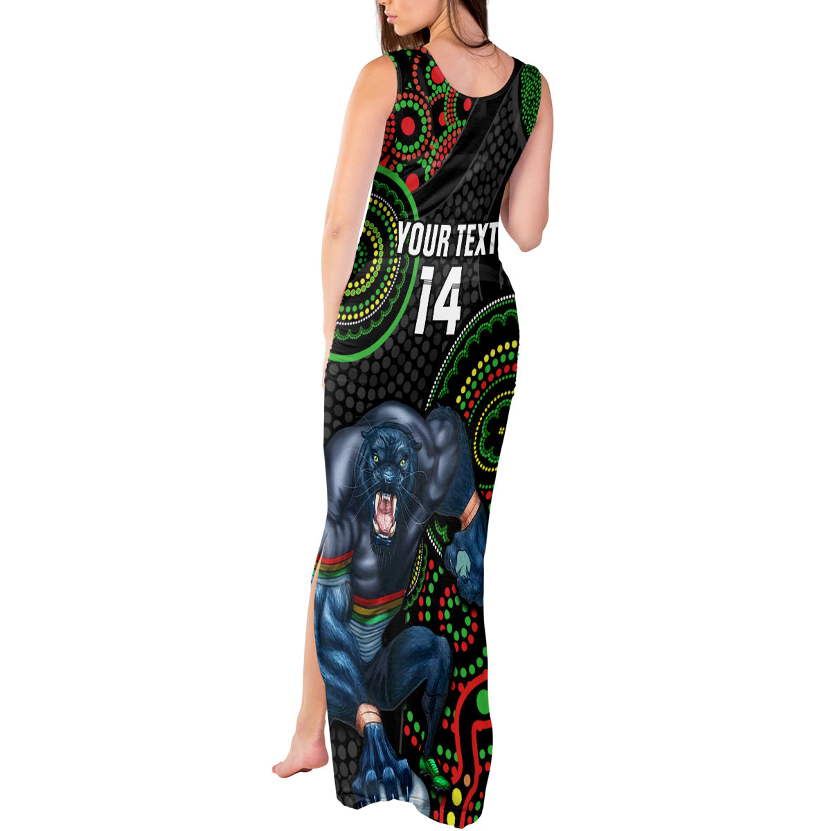 custom-nrl-panthers-tank-maxi-dress-indigenous-penrith-dynamic-black-version