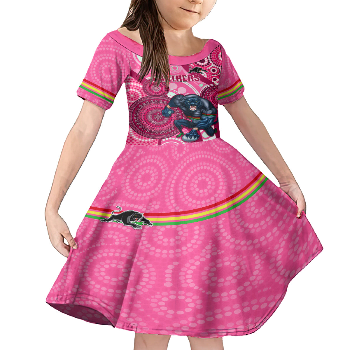 custom-nrl-panthers-family-matching-summer-maxi-dress-and-hawaiian-shirt-indigenous-penrith-dynamic-pink-version