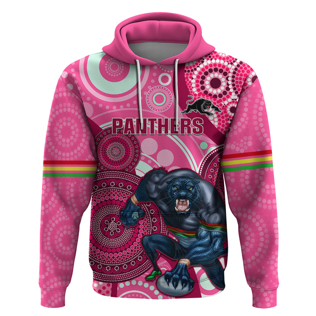 Custom NRL Panthers Hoodie Indigenous Penrith Dynamic Pink Version - Vibe Hoodie Shop