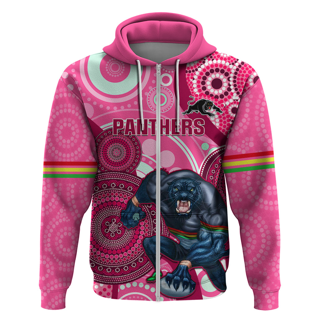 Custom NRL Panthers Hoodie Indigenous Penrith Dynamic Pink Version - Vibe Hoodie Shop