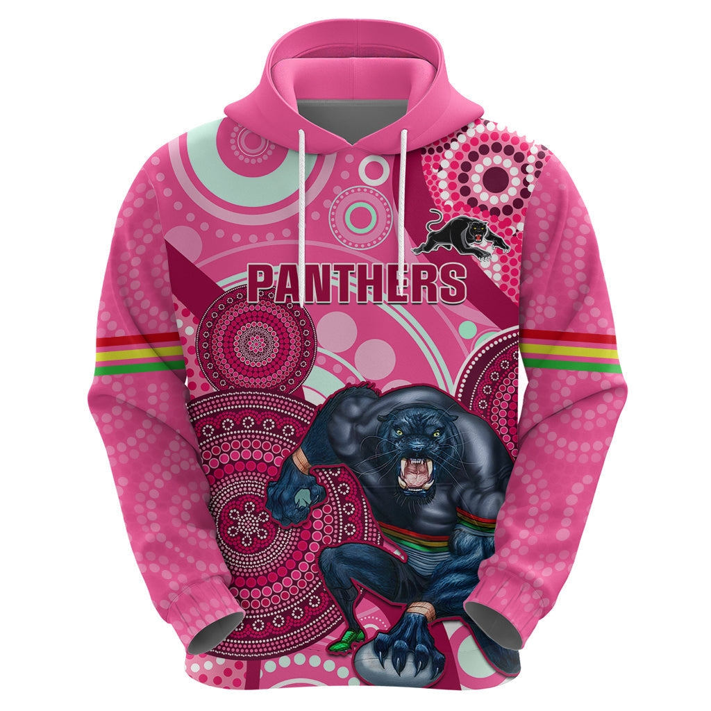 Custom NRL Panthers Hoodie Indigenous Penrith Dynamic Pink Version - Vibe Hoodie Shop