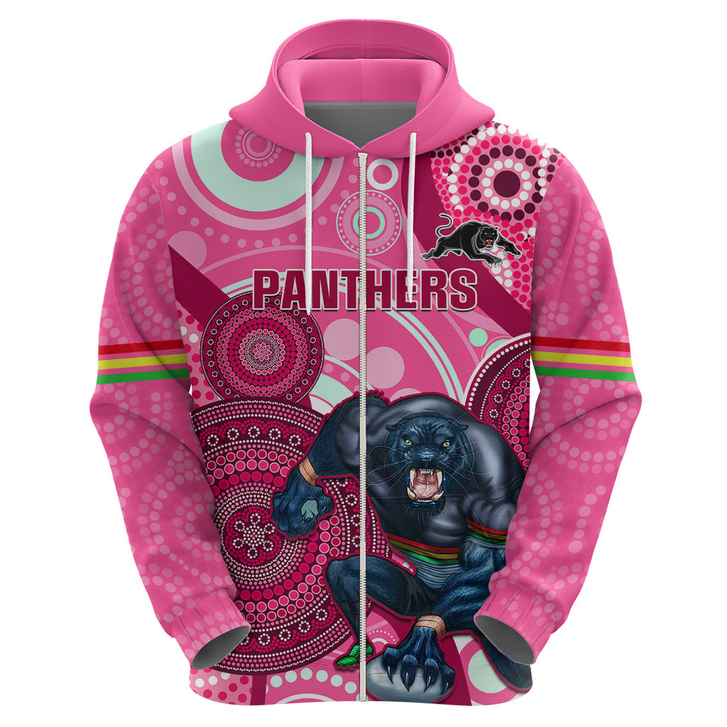 Custom NRL Panthers Hoodie Indigenous Penrith Dynamic Pink Version - Vibe Hoodie Shop