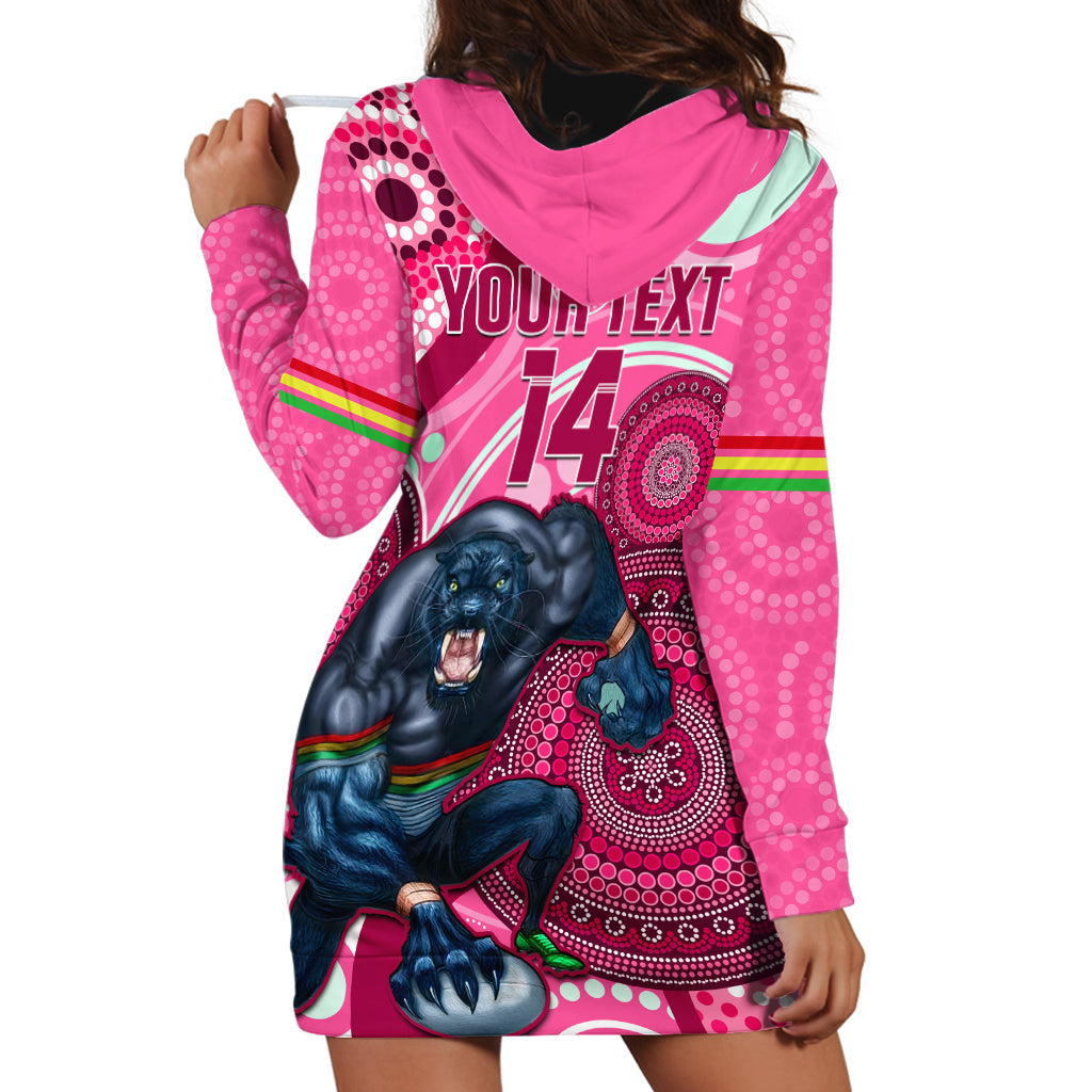 Custom NRL Panthers Hoodie Dress Indigenous Penrith Dynamic Pink Version - Vibe Hoodie Shop