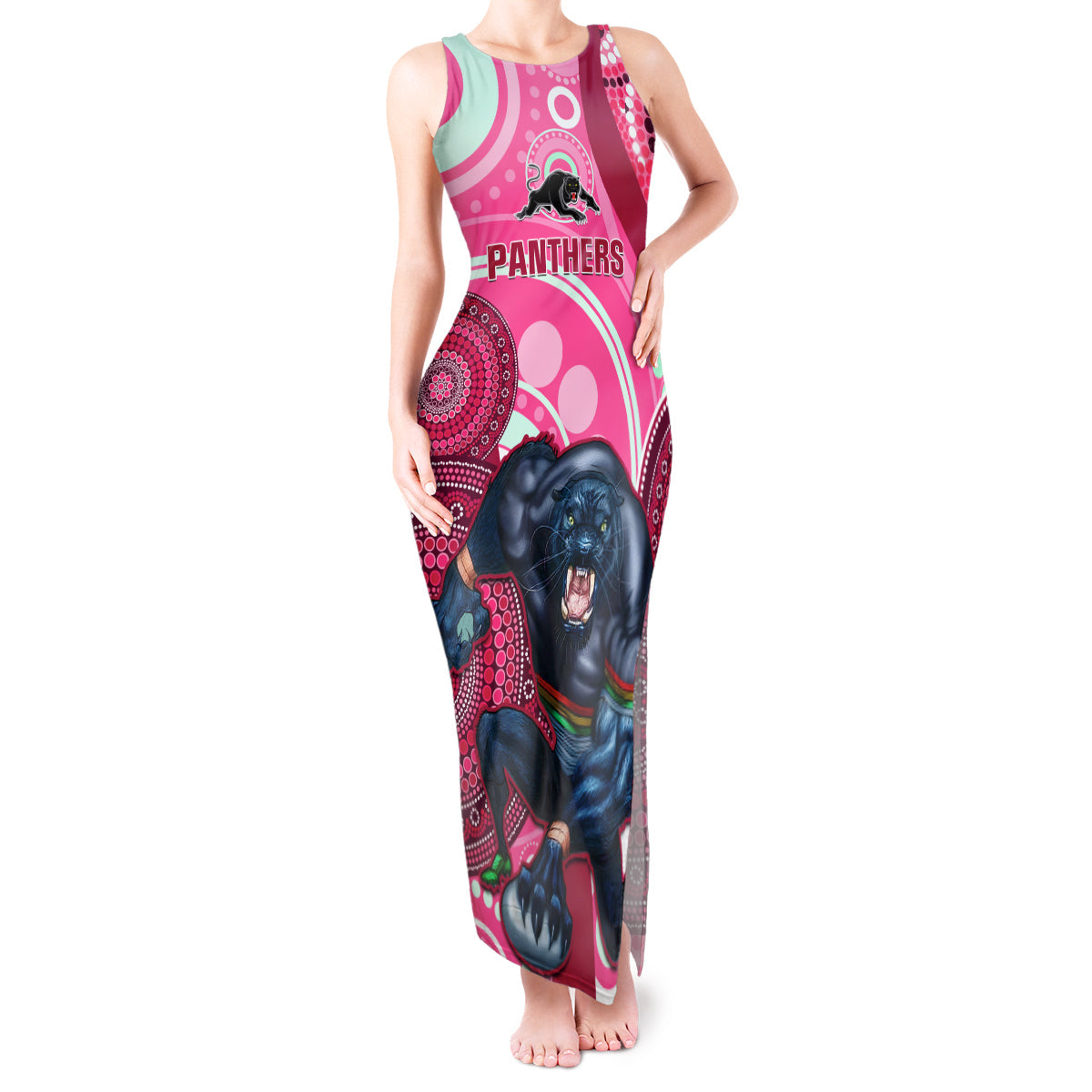 custom-nrl-panthers-tank-maxi-dress-indigenous-penrith-dynamic-pink-version