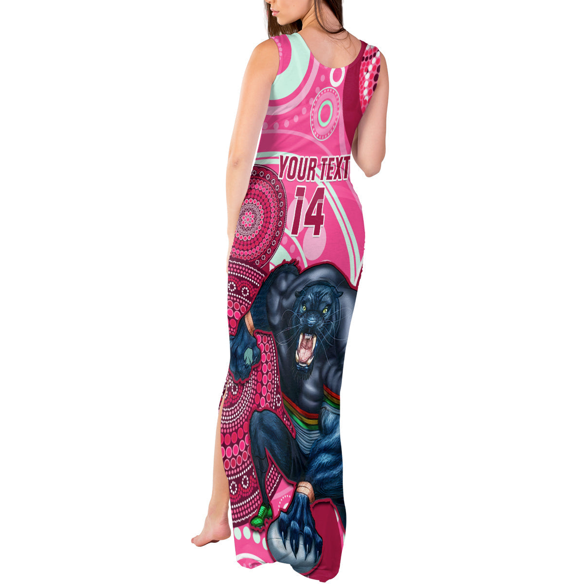 custom-nrl-panthers-tank-maxi-dress-indigenous-penrith-dynamic-pink-version