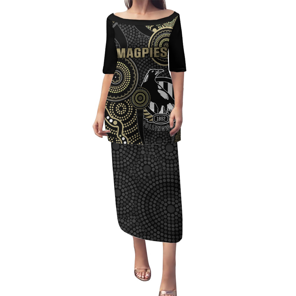 custom-afl-collingwood-family-matching-puletasi-dress-and-hawaiian-shirt-indigenous-magpies-dynamic-version