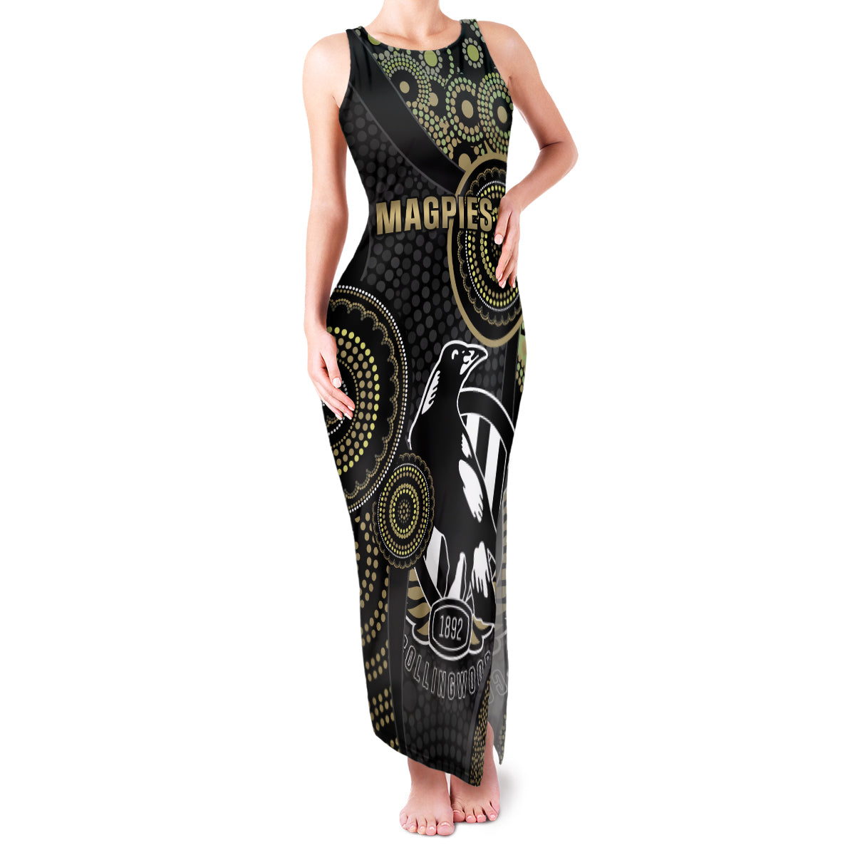 custom-afl-collingwood-family-matching-tank-maxi-dress-and-hawaiian-shirt-indigenous-magpies-dynamic-version