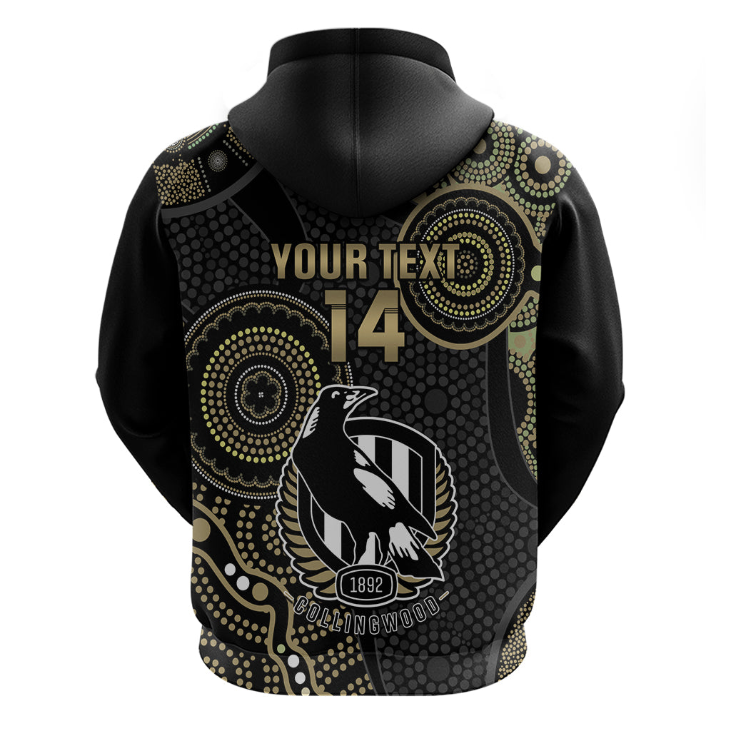 Custom AFL Collingwood Hoodie Indigenous Magpies Dynamic Version - Vibe Hoodie Shop