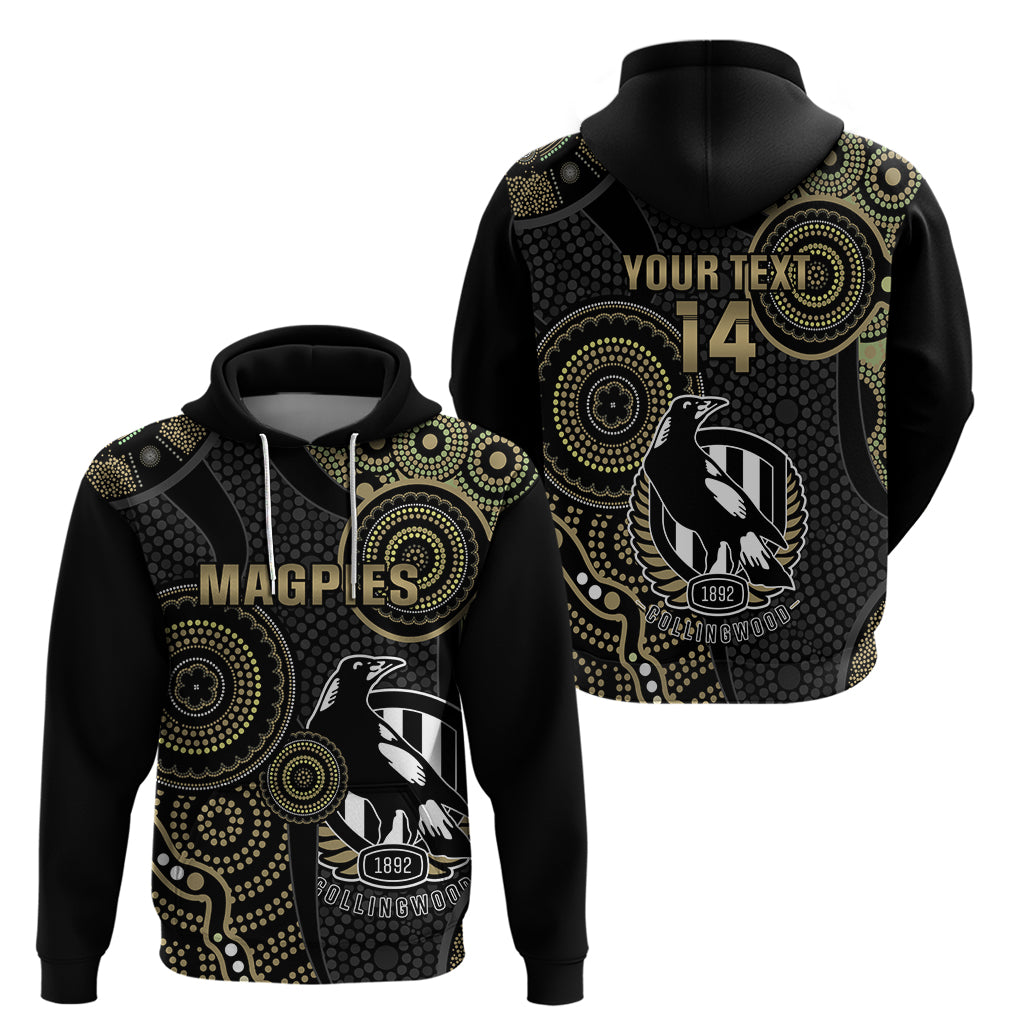 Custom AFL Collingwood Hoodie Indigenous Magpies Dynamic Version - Vibe Hoodie Shop