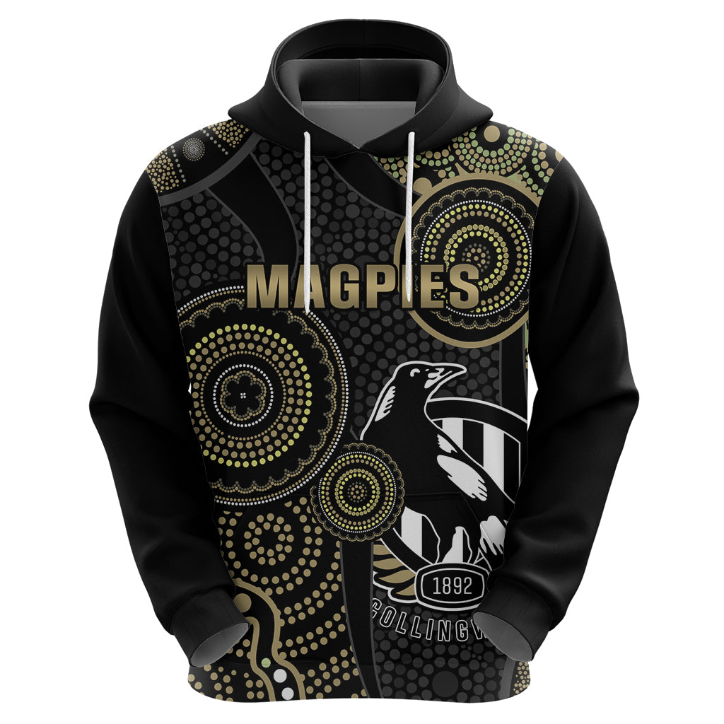 Custom AFL Collingwood Hoodie Indigenous Magpies Dynamic Version - Vibe Hoodie Shop