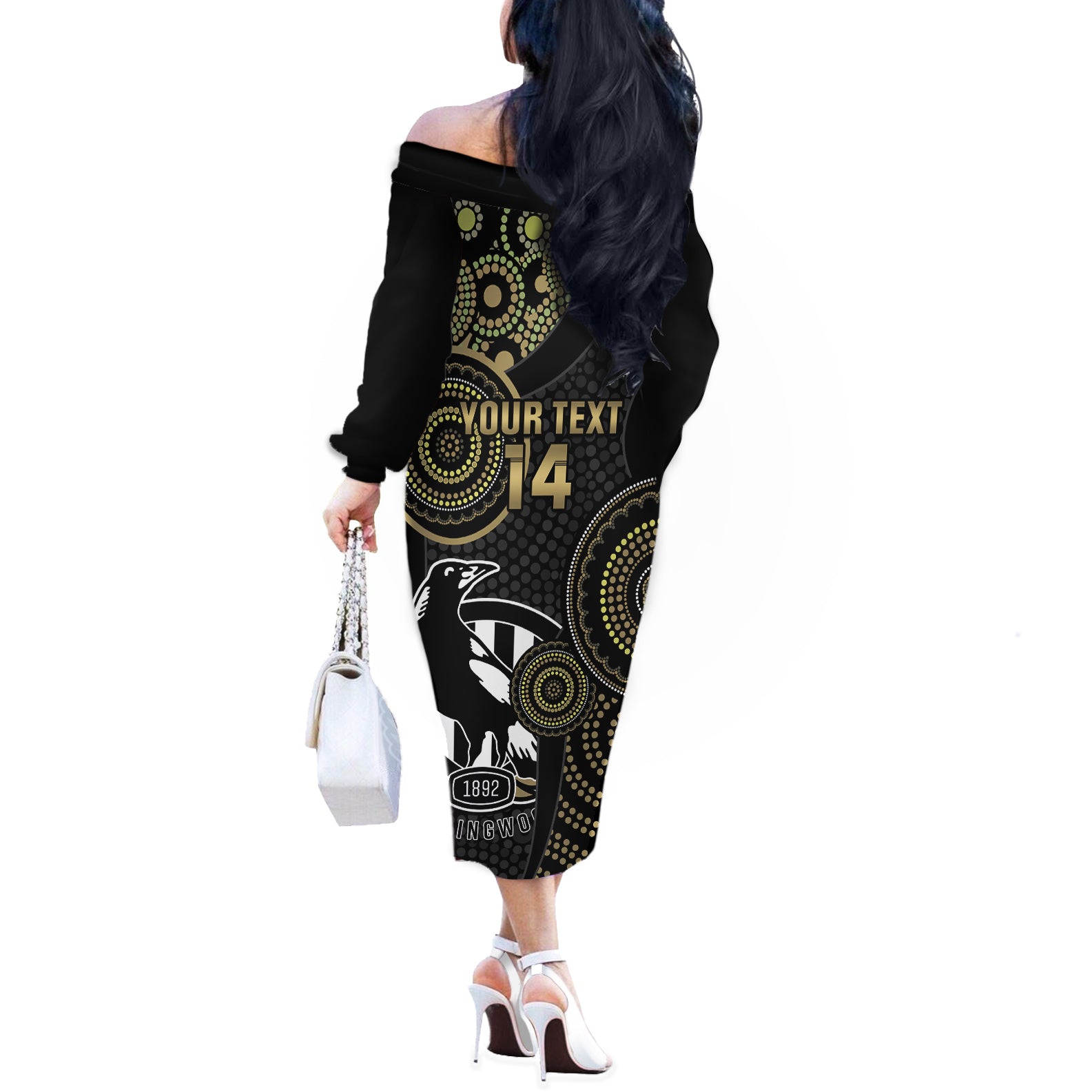 custom-afl-collingwood-off-the-shoulder-long-sleeve-dress-indigenous-magpies-dynamic-version