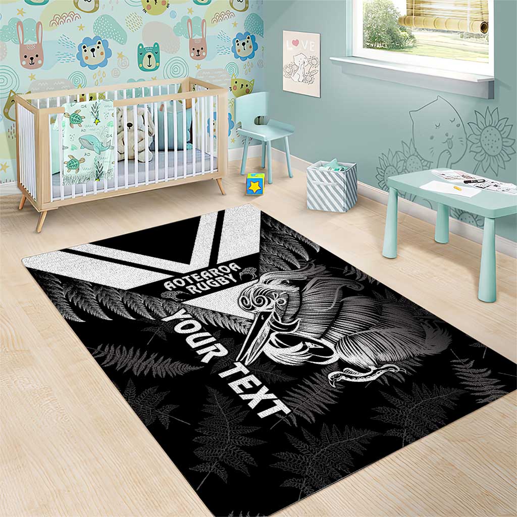 Aotearoa Silver Fern Rugby Custom Area Rug 2024 Go Kiwi - Vibe Hoodie Shop